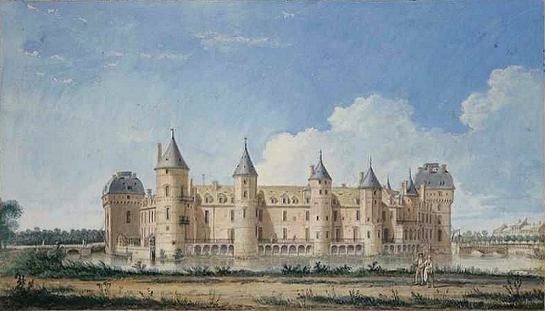 Château de La Ferté-Vidame –par Louis-Nicolas van Blarenberghe - vers 1750 - musée de Boston